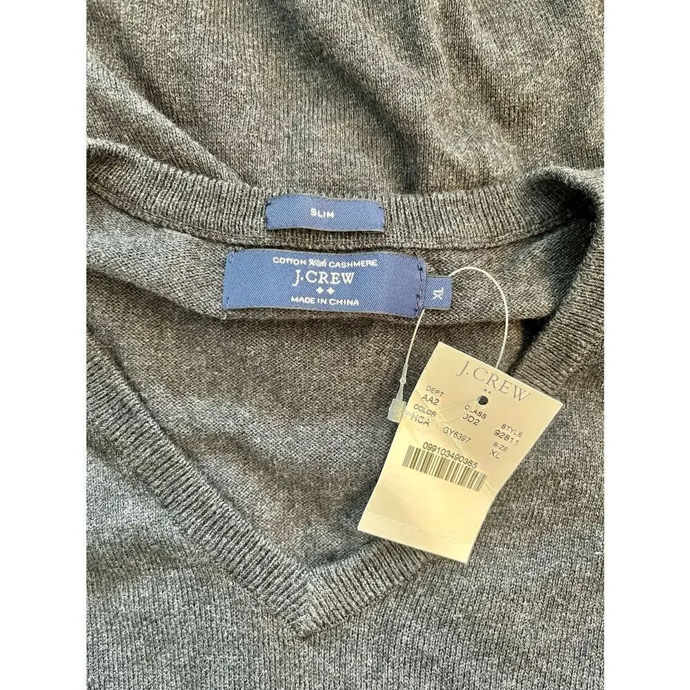 JCrew XL Slim Fit NWT Gray Sweater